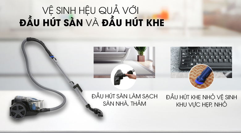 Hãng tặng kèm cho người dùng một số đầu hút