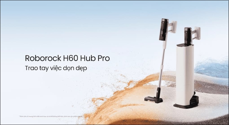 Máy hút bụi cầm tay Roborock H60 Hub Pro với công nghệ JawScrapers giữ lực hút ổn định, hạn chế tắc nghẽn
