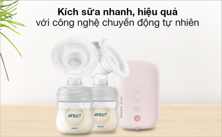 Công nghệ chuyển động tự nhiên giúp hút sữa nhiều hơn