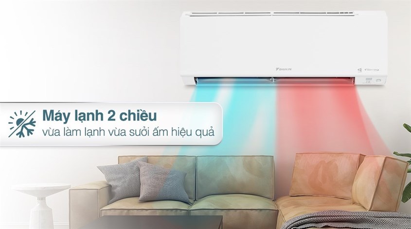 Máy lạnh 2 chiều vừa làm lạnh vừa sưởi ấm