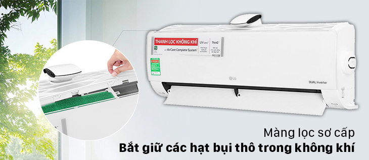 Hệ thống màng lọc loại bỏ bụi bẩn, ngừa dị ứng