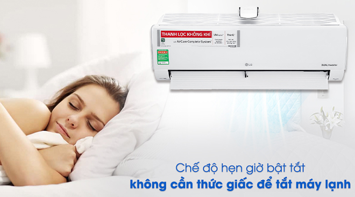 Máy có chế độ hẹn giờ bật tắt tiện lợi