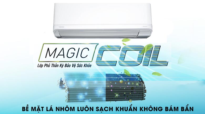 Máy lạnh Toshiba Inverter 1 HP RAS-H10J2KCVRG-V - Magic Coil
