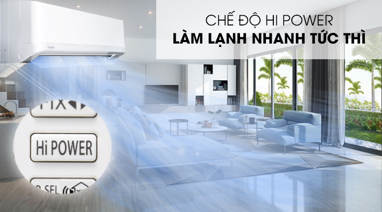 Máy lạnh Toshiba Inverter 1 HP RAS-H10J2KCVRG-V - Hi Power