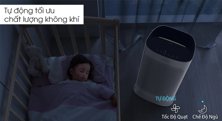 Máy lọc không khí Samsung AX60R5080WD/SV đa dạng chế độ, tối ưu chất lượng không khí