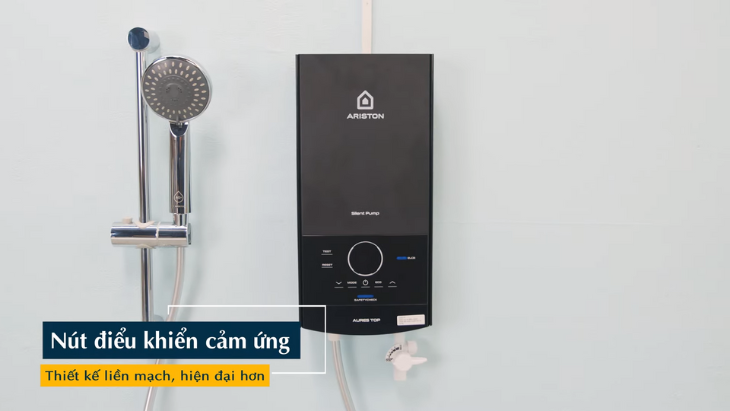 Chi tiết các nút điều khiển cảm ứng: Nguồn, nhiệt độ, Mode, ECO và Test