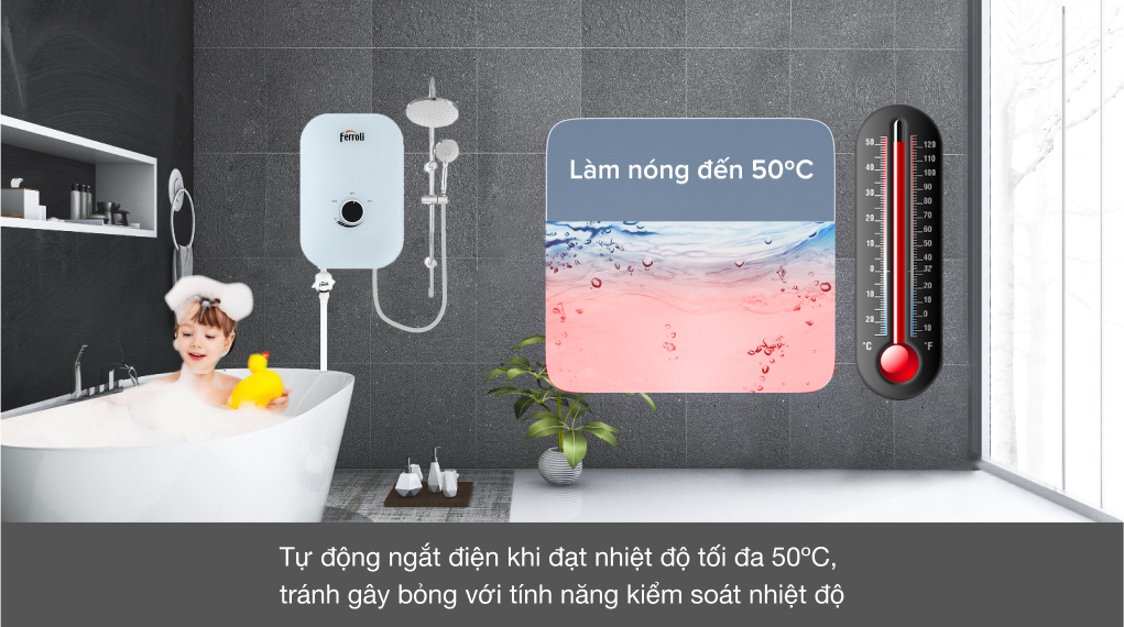 Đánh giá chi tiết máy nước nóng trực tiếp Ferroli 4500W MIDO-MXP 4.5S - Bộ ổn định nhiệt TBST