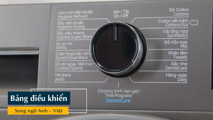 Bảng điều khiển song ngữ Việt Anh