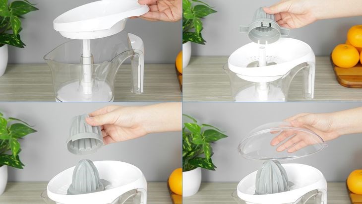 Thao tác lắp ráp các bộ phận vào thân máy dễ dàng theo trình tự