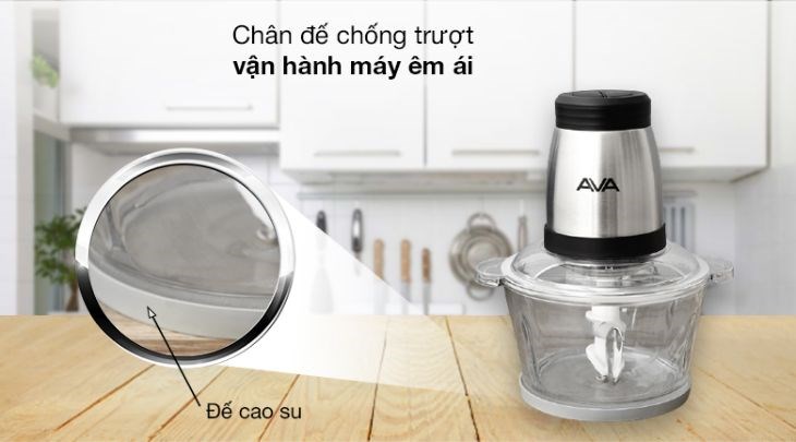 Chân đế chống trượt tránh tình trạng rung lắc khi máy hoạt động, giữ máy vận hành êm ái
