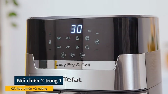 Bạn chỉ cần sở hữu Tefal EY505D15 là đã có thể sử dụng và chế biến các món ăn từ chiên tới nướng một cách linh hoạt