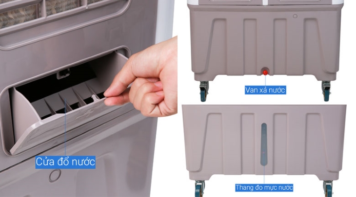 Quạt điều hòa Kangaroo KG50F69 | Bình chứa nước rộng, tiện lợi