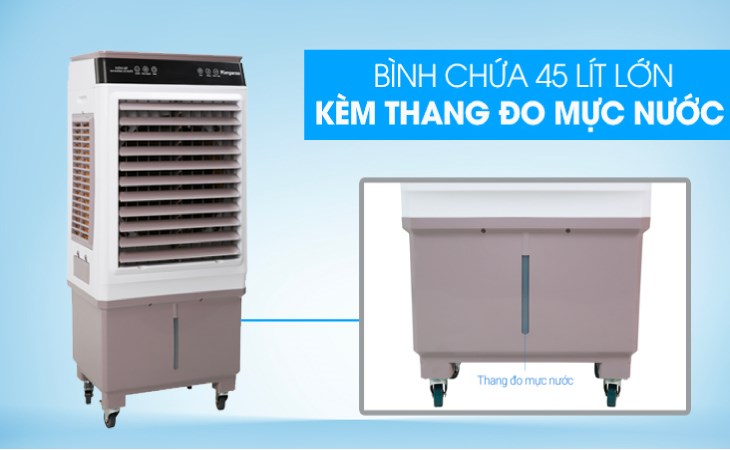 Quạt điều hòa Kangaroo KG50F79 có bình chứa nước lớn, có thể làm mát cả ngày dài