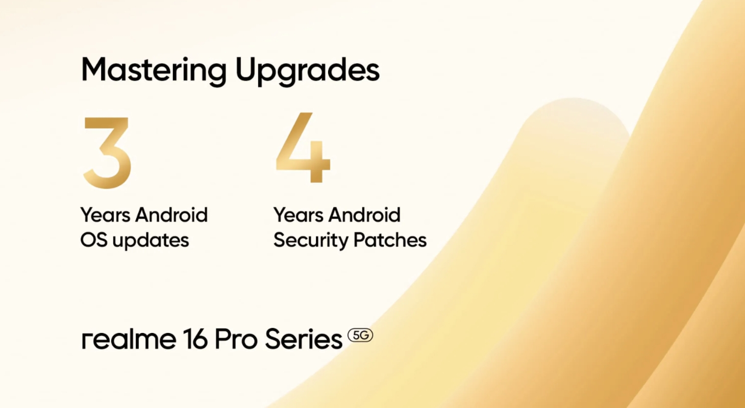 realme cam kết hỗ trợ phần mềm cho realme 16 Pro Series lên đến 3 năm