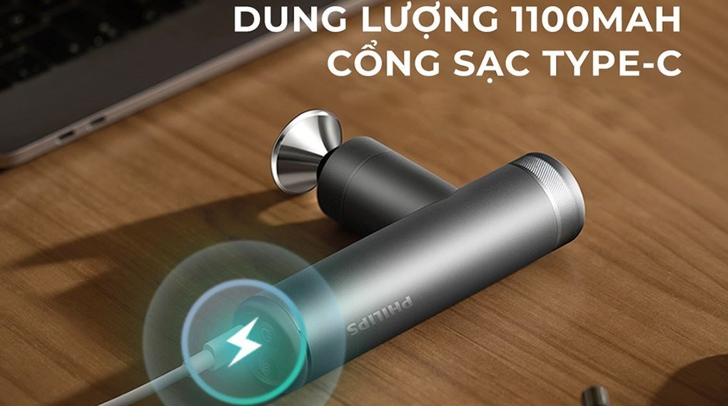 Pin dung lượng lớn cho thời gian sử dụng lâu dài, sạc cực kỳ tiện lợi