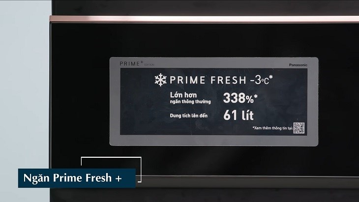 Ngăn đông mềm Prime Fresh nằm giữa tiện lợi