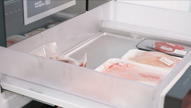 Ngăn đông mềm sức chứa lớn lên đến 61 lít