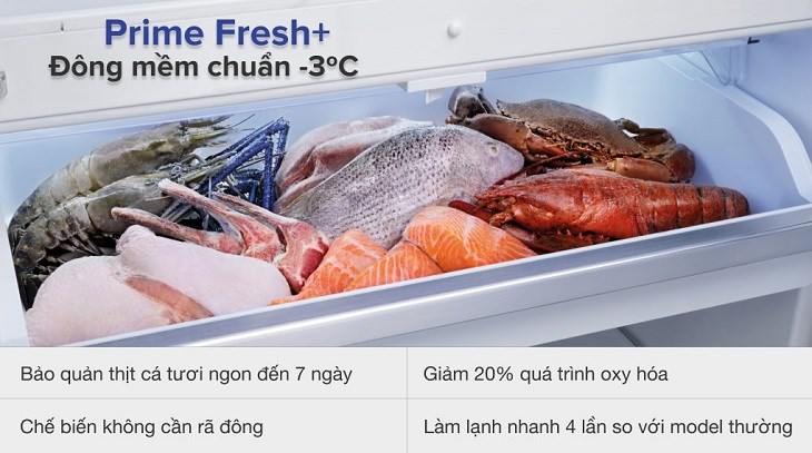 ngăn cấp đông mềm prime fresh+