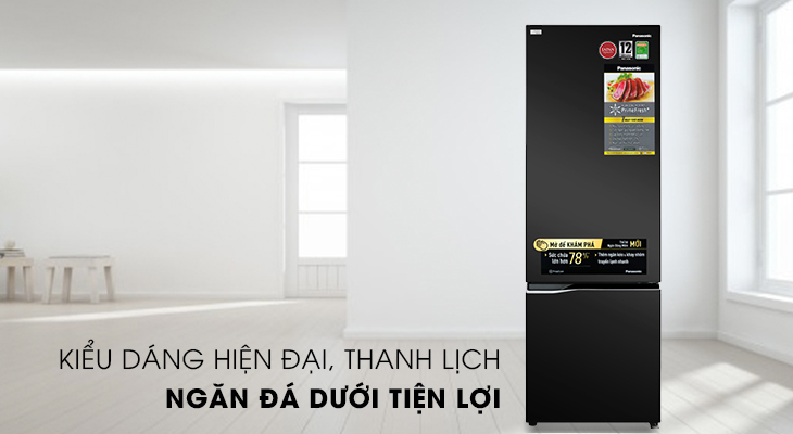 Đánh giá chi tiết tủ lạnh Panasonic NR-BC360QKVN - Thiết kế