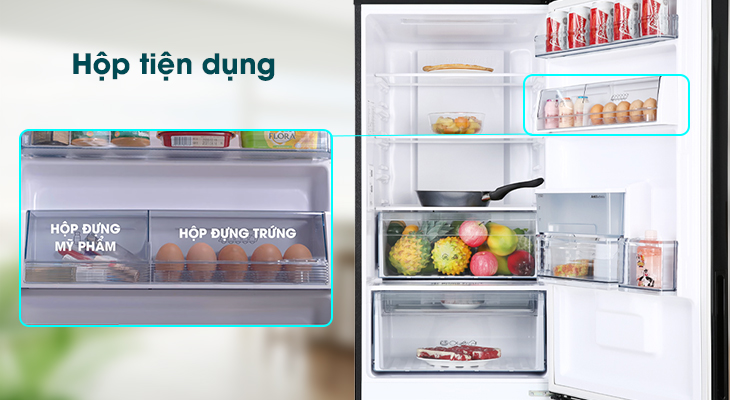 Tủ lạnh Panasonic Inverter 322 lít NR-BC360WKVN - Hộp tiện dụng