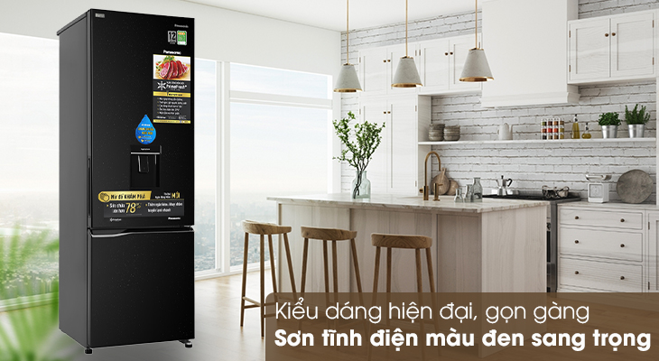 Tủ lạnh Panasonic Inverter 322 lít NR-BC360WKVN