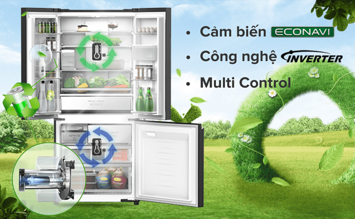 Siêu tiết kiệm điện với cảm biến thông minh Econavi, Inverter và Multi Control.