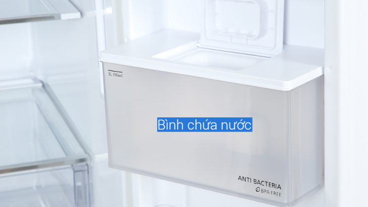 Dung tích bình chứa lấy nước ngoài tối đa 3 lít