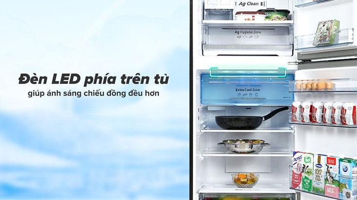 Đánh giá chi tiết dòng tủ lạnh Panasonic Inverter TL351-381VG - Đèn LED