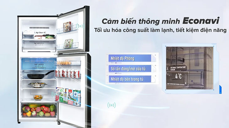 Đánh giá chi tiết dòng tủ lạnh Panasonic Inverter TL351-381VG - Econavi