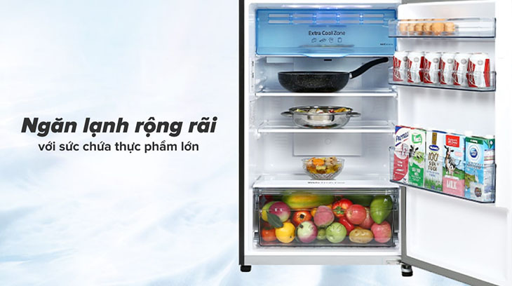 Đánh giá chi tiết dòng tủ lạnh Panasonic Inverter TL351-381VG - Ngăn lạnh