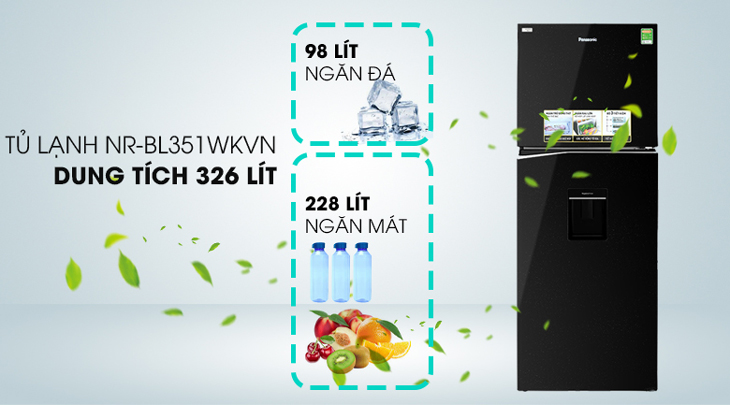 Dung tích tủ lạnh NR-BL351WKVN