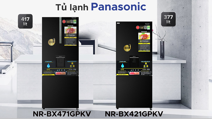 Hai mẫu tủ lạnh Panasonic NR-BX-GPKV