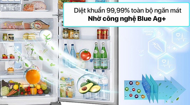 Công nghệ Blue Ag+ trên tủ lạnh Panasonic Inverter 234 lít NR-TV261APSV