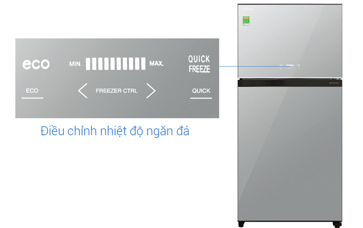 bảng điều khiển ngăn đá bên ngoài bằng cảm ứng