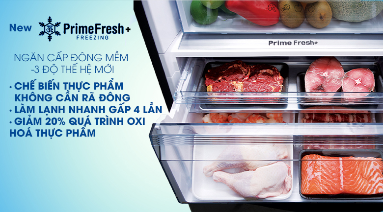 Ngăn đông mềm Prime Fresh+ thế hệ mới