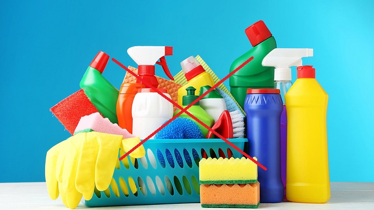 Hạn chế dùng chất tẩy rửa mạnh để giặt đệm điện