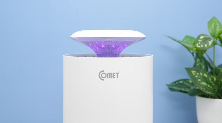 Đèn bắt muỗi Comet CM078 sử dụng ánh sáng tím để thu hút côn trùng, đảm bảo an toàn với sức khỏe người dùng