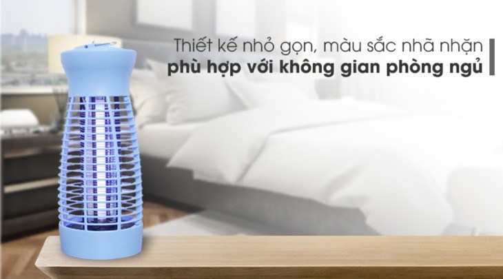 Đèn diệt côn trùng đa năng Comet CM069 có thiết kế màu xanh trang nhã, kiểu dáng hiện đại góp phần tô điểm cho không gian nhà bạn