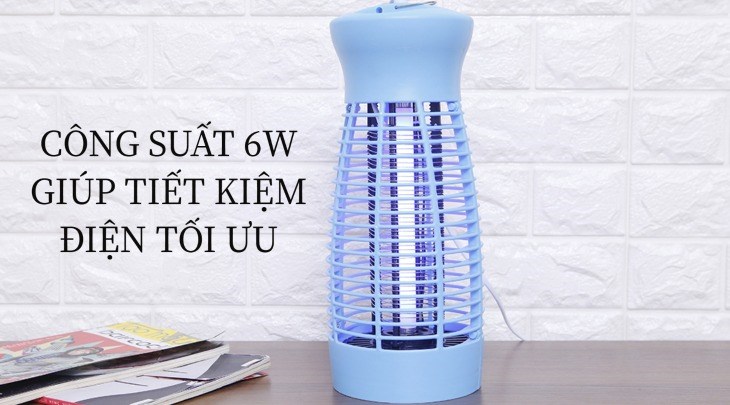 Đèn diệt côn trùng đa năng Comet CM069 vận hành với công suất 6W giúp tiết kiệm điện năng tối ưu
