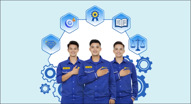 Sự lịch sự, trung thực và thái độ làm việc nghiêm túc là những tiêu chuẩn bắt buộc của kỹ thuật viên Điện máy XANH