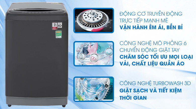 Máy giặt LG sở hữu công nghệ DD Inverter
