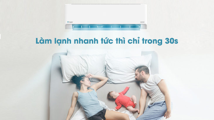 điều hoà Casper Inverter 1 HP GC-09IS32 hoạt động theo cơ chế tự động làm lạnh nhanh