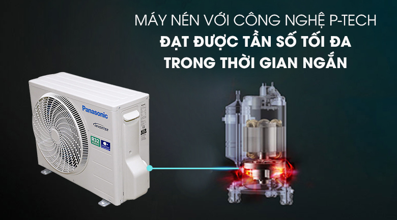 Máy lạnh Panasonic Inverter 2 HP CU/CS-XU18UKH-8 - P-tech