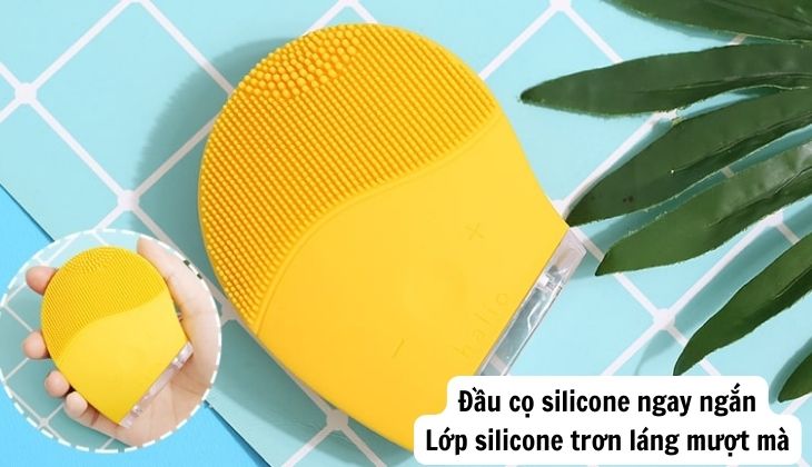 Lớp silicone trên bề mặt máy rửa mặt