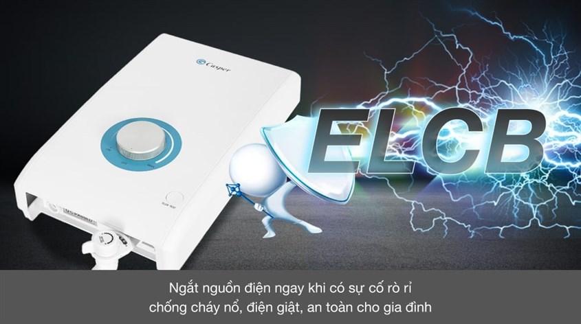 Máy nước nóng trực tiếp Casper 4500W EN-45TH11 có công dụng đảm bảo an toàn cho người dùng, chống cháy nổ, điện giật