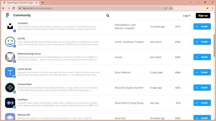 Figma cung cấp nhiều plugin hỗ trợ người dùng