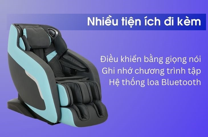 Ghế Massage Poongsan MCP-151 được trang bị tính năng điều khiển bằng giọng nói giúp người dùng dễ dàng tùy chỉnh chế độ massage