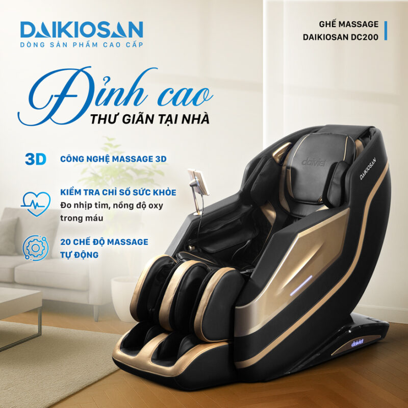 Sử dụng ghế massage Daikiosan DC200 từ 1 - 2 lần/ngày, mỗi lần không quá 30 phút để có hiệu quả trị liệu tốt nhất