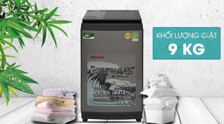 Máy giặt Toshiba 9 kg AW-K1005FV(SG) quần áo ngay sau khi giặt xong vẫn còn ẩm