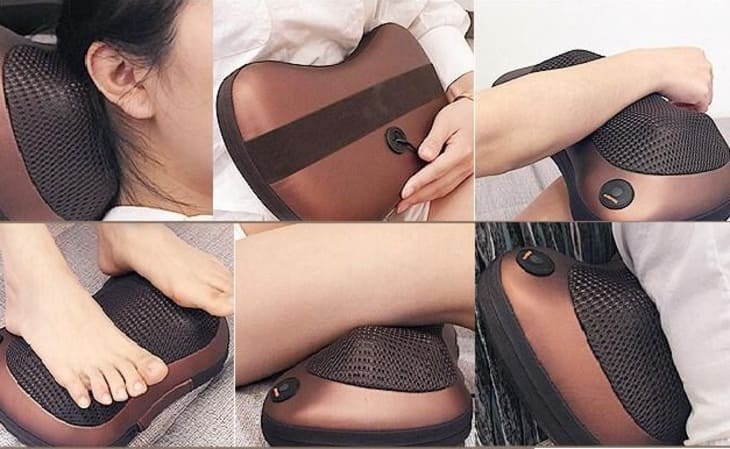 Gối massage hồng ngoại sử dụng tia hồng ngoại và bức xạ tia hồng ngoại làm giảm thâm tím hiệu quả
